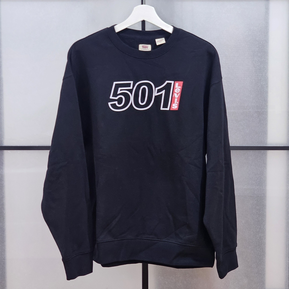 Levi’s Graphic Crewneck Sweatshirt Black Men’s Medium Casual Streetwear